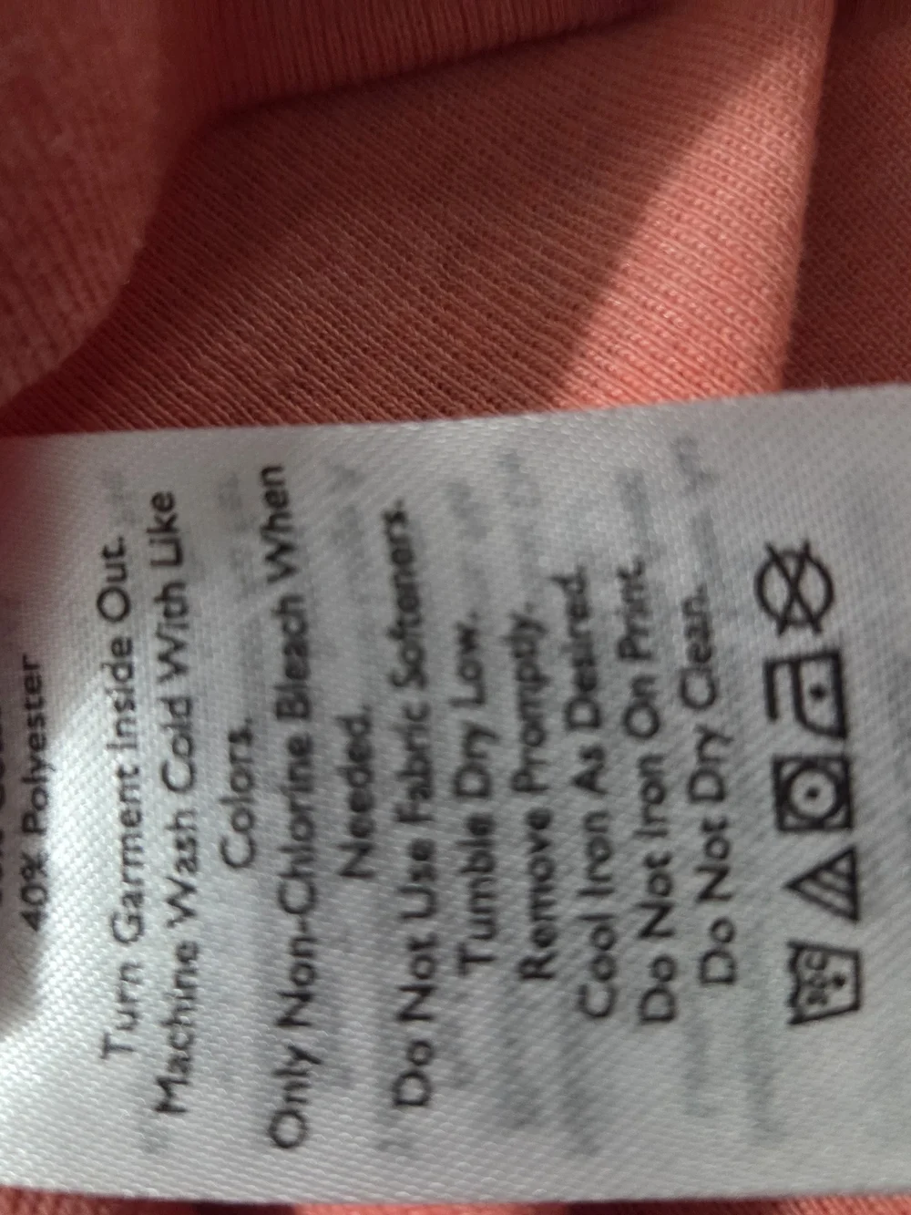 Eddie Bauer Coral V-Neck Short Sleeve Tee